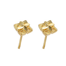 95957 xuping simple elegante 24k color dorado ambiental cobre señoras stud pendientes